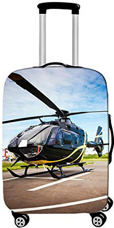 DOTBUY Elastisch Kofferhülle, 3D Flugzeug Reise Kofferschutzhülle Gepäck Cover Reisekoffer Hülle Schutz Bezug Schutzhülle Waschbare Reisetasche Kofferbezug (K,XL (30-32 Zoll))