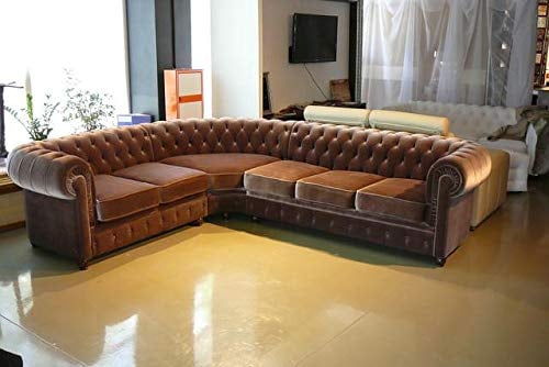 JVmoebel Ecksofa Chesterfield Sofagarnitur Ecke Eck Couch Polster Sitz Sofa Garnitur Neu