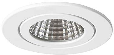 Outdoor LED-Einbaustrahler-Set BB15 inkl. DALI-Konverter + Anschlussbox, IP54, rund, 230V, 6W 3000K 640lm 38°, starr, Weiß