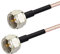 Superbat Cable F-Type 1m F Macho a Macho RG179 de Cable Coaxial 75ohm Cable de TV Digital para Router, Módem, Internet de Alta Velocidad, Router Inalámbrico, Extensión de Cable Satelital etc.
