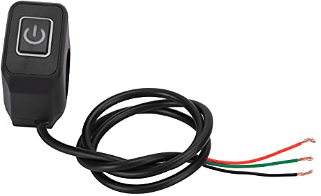 Yctze Lenker Schalter 22mm Motorrad Lenkerschalter Kontrolltaste Wasserdicht Universal für Scheinwerfer, Motorrad Lichtschalter, ATV Lichtschalter, Fahrrad Scheinwerferschalter,