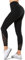 Yvette Sport Leggings Damen high Wasit mit Mesh, 72F Faser Blickdicht Sporthose Yogahose, Schwarz, 5XL
