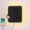 ERWEY LED Leselampe Wandmontage, Bettlampe verstellbar 3W 4000K+5W 3000K Wandleuchte Wandlampe mit Schalter und USB-Ladeanschluss für Bett, Schlafzimmer, Schwarz