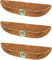 ROMXECZ 3 Pack 24in Coco Liner, Trough Coco Fiber Replacement Liner, Natural Coconut Coir Planter Wall Hanging Basket Pad for Window Box Decks, Gardens, Vegetable Flower Pots(24)
