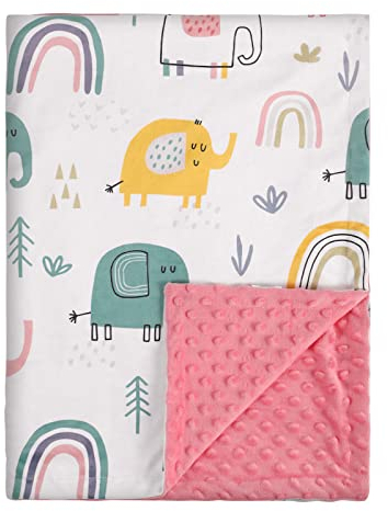 Soarwg Kids Babydecken 75 x 100 cm, Unisex, Neugeborene, dick, superweiche Elefant-Schlafdecken Sofadecke für Kleinkinder, Babys, Mädchen, Jungen, Kinderzimmer, Bettdecke, Geschenke