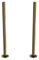 UK Radiators Antique Brass Radiator Pipe Sleeve - Brushed Antique Brass Finish - 300mm Brass Pipe Sleeves - Perfect Addition to Any Interior Design