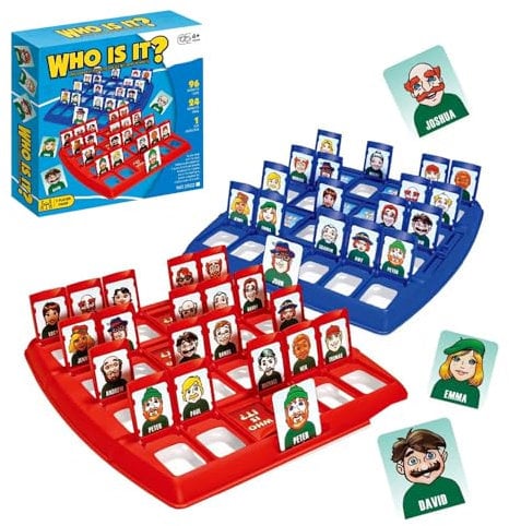 LUFEIS Guess Who - Fun Family Guessing Board Game for Kids and Adults, Easy to Set Up 2 Player Parent-Child Educational Game for 5+ Year Old Girls Boys