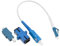 Câble de Raccordement à Fibre Optique LC/UPC-SC/UPC Cordon de Raccordement Optique Monomode Simplex avec Adaptateurs et Coupleurs à Fibre Optique 20cm