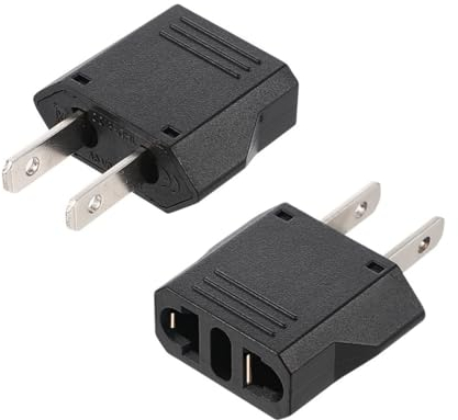 2Stk. Mini Reiseadapter EU/Italien/Brasilien/Australien Typ C/I/L/N auf USA/Kanada/Japan/China Typ A/B 6A 250V 660W Max für Geringleistungsgeräte