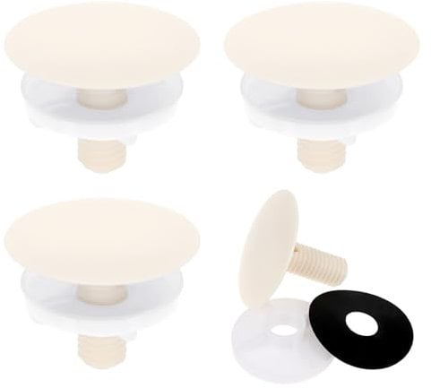 ZEYIYER 4PCS Sink Hole Cover, 2 inch Sink Blanking Cap, Sink Tap Hole Cover, Sink Tap Hole Plug Stopper for Home Kitchen Bathroom Sink Decoration(White)