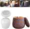 HuaMuDM Silikonform Kerzenhalter, Silikonform Schale, Silikonformen Gießformen, Teelicht Halter, Beton Gießform, DIY Harzguss