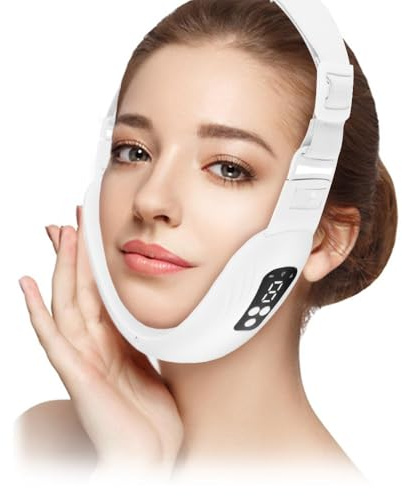 Elektrisches V Gesichtsmassagegerät, Elektrisch V Face Shaping Massagegerät Schönheitsmesser Gesichtslifting Maschine 3 Modi für Toninggeräte Antioxidation, Hautreparatur