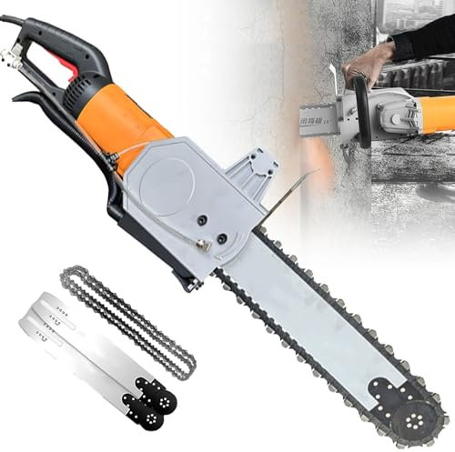 GEJLELDS Sega elettrica per Cemento, Sega troncatrice per Metallo ad Alta Potenza, Sega troncatrice, Motosega, Sega troncatrice, Sega per scanalature a Muro, Sega per Cemento Bagnato,CuttingDepth48cm