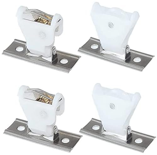 Jeorywoet Roman Shades for Windows, 4Pcs Roman Shade Kit, Plastic Shade Cord Lock and Cord Pulley Set, Smooth, Prevents Fraying for Blinds Woven Wood Shades, Hardware