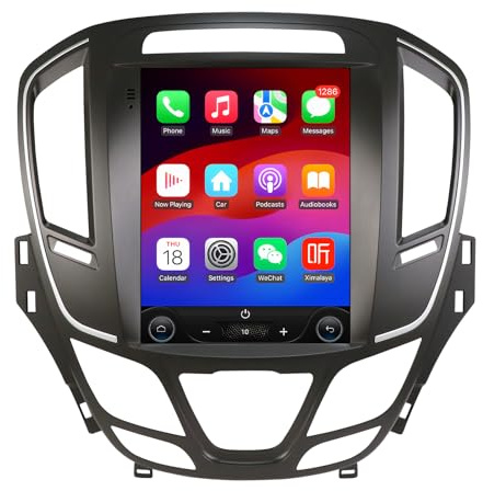 Android 14 9.7 Zoll Autoradio Vertical Display für Buick Regal for Opel Insignia 2014-2018 unterstützt kabelloses Carplay / Android Auto,Lenkradsteuerung,WLAN/4G, SWC WiFi FM 2GB & 64GB