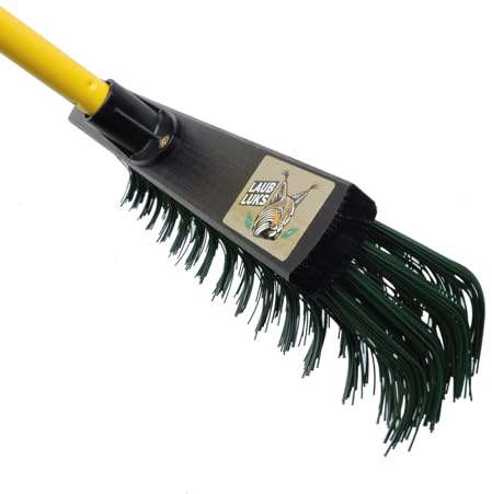 LAUB LUKS® Laubrechen für Wiesen, Rasen & Gras | Superleicht, leise und einfach zu führen, reduziert Kratzen und Scharren beim Rechen, Made in Germany