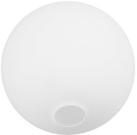 ELAYARD Abat Jour Vetro Bianco Sferico per Lampade a Sospensione e Plafoniere, Copertura Moderna per Lampadario Apertura da 30mm, Facile Installazione e Manutenzione
