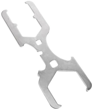 Toddmomy Multifunctional Steel Sink Wrench for Bathroom Plumbing Non-Slip Spanner Tool for Faucet Installation and Removal Versatile Water Pipe Wrench for Wash Basin and Shower Faucets