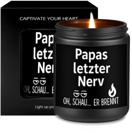 Geschenke Für Männer Duftkerze Vater Kerzen Geburtstagsgeschenk Papa Dankeschön Geschen Lustige Duftkerzen Im Glas Mann Geschenk Entspannung The Gift Lavendel Kerze