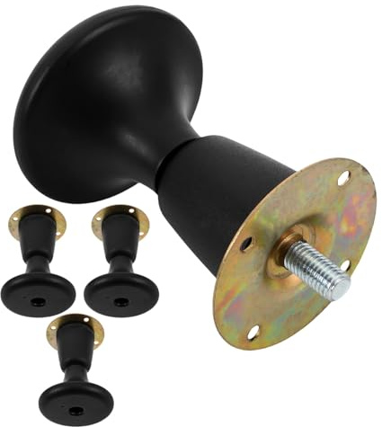 BUGUUYO 4Er Set Möbelfüße Ersatzteile Für Sofa Und Bett Kunststoff Schwarz