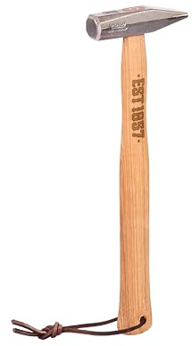 PICARD Schlosserhammer EST.1857 300 g | Handwerklicher Schlosserhammer 300g | Der Hammer für dich | Geschmiedeter Hammer mit gewachstem Hickorystiel | Präzise Bahn & Finne