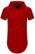 AIYINO Men's S-3XL Fashion Athletic Hoodies Workout Sweatshirt Hip Hop Pullover Hooded Large Red
