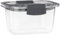 Sistema 55105 Brilliance TRITAN Food Storage Container, 380 ml, Clear With Grey Clips and Seal