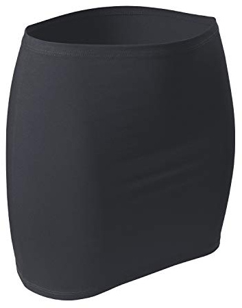 CFLEX Damen Variotube-Nierenwärmer, Shirtverlängerung, Minirock aus Baumwolle - Anthrazit XL-XXL
