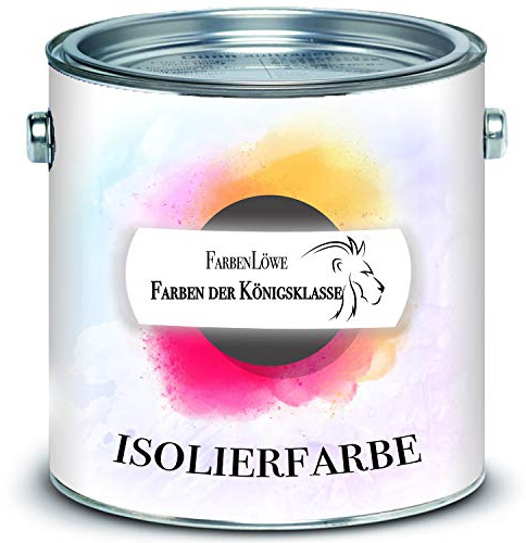 FARBENLÖWE Peinture isolante blanche mate - Revêtement de protection contre la nicotine (5 L)
