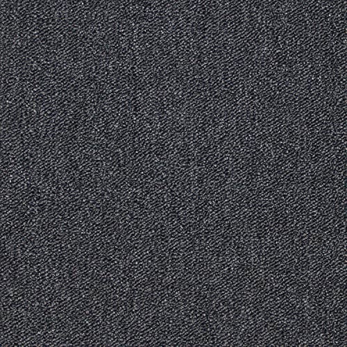 Monster Shop 20 x Carpet Tiles Charcoal Black 5 Square Metres Commercial Hard Wearing Heavy Duty Domestic Premium Office Home Flooring 50cm x 50cm 5m2