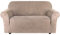 H.Versailtex Sofabezug aus Samt für 1/2/3-Sitzer, wasserabweisend, Wildleder, mehrere Farben, Leder und Wildleder, sand, 2 Seater:122-173cm