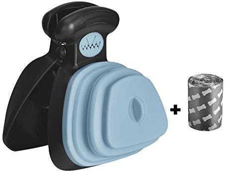 Nuovo Cane Pooper Scooper,Paletta raccogli escrementi Portatile, Pinza raccogli feci cani, Molla raccogli deiezioni Scoop di Poop Dog con Dispenser Bag Bag,Cortile Pooper Scooper,Scooper a Mano