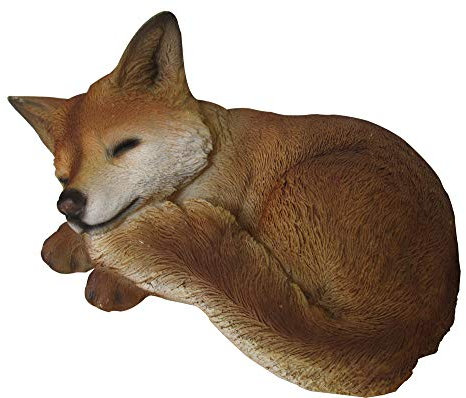 VERDELOOK Statua di Volpe in poliresina 25x16x12cm