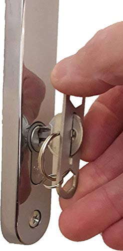 Cyclaire Key Turner, Strong Stainless Steel Key Turner That Makes Key Easier to Turn, Even for Weaker Hands
