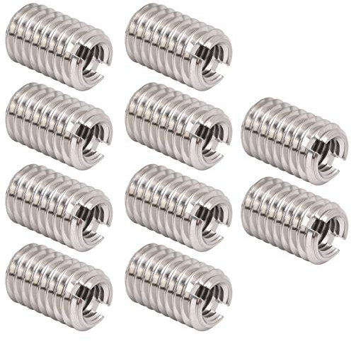 10 Pezzi Dado di Riduzione parti di fissaggio dadi del Dente Interno Ed Esterno Guaina Filettata in Acciaio Inossidabile 303 M5 X 0,8 Mm M8 X 1,25 Mm Lunghezza 12 Mm Accessori Hardware di Manut