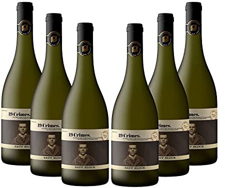 19 Crimes 'Sauv Block' - Sauvignon Blanc White Wine Case of 6 x 75cl from South Eastern Australia