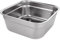 ASelected Bol à vaisselle, grand lavabo rectangulaire en acier inoxydable 304 de 10 litres, cuve à vaisselle, bol à mélanger, sans plastique, 33 x 33 x 13,5 cm