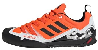 Adidas Unisex Terrex Swift Solo 2.0 Hiking Shoes, Orange/Core Black/Crystal White, 47 1/3 EU