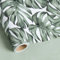 LeZakaa Reversible Wrapping Paper Roll - Monstera Leaf & Solid Green for Summer Holiday, Birthday, Wedding - 17 inches x 32.8 Feet (46.45 sq.ft.)