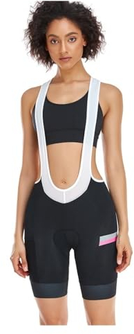 DUNSBY Trägerhose für Damen, Fahrrad-Trägerhose, Sommer, MTB, Bike, Lätzchen, Shorts, gepolsterte Strumpfhose, atmungsaktiv, Radsport, 1, 56