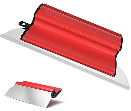Spatule de surface professionnelle en acier inoxydable - Outil mural - Pour la finition des cloisons sèches - Spatule de lissage - Lames de skimming flexibles pour le plâtrage des murs et plafonds