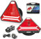 AGRISHOP Magnetisch Kabellos LED Anhänger Rückleuchten Dreieck 12/24v 6Funktion Wasserdicht ECE EMC R10 Dynamisch Wireless Anhängerrücklicht Led für Wohnwagen KFZ