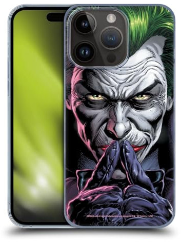 Head Case Designs Officially Licensed Batman DC Comics The Criminal Three Jokers Hard Back Case Compatible With Apple iPhone 15 Pro