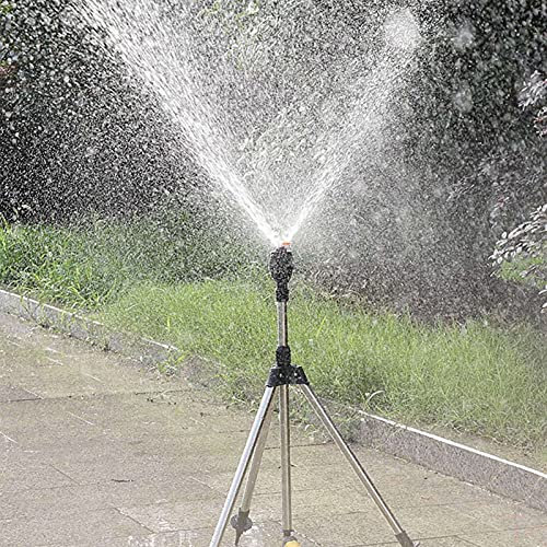 Aspersor De Trípode Giratorio Automático, Aspersores De Riego De Cobertura De Área Grande De 360 Grados, Aspersor De Agua Alto Y Resistente para Jardín De Césped