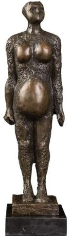 YHDONE Bronze Skulptur Welt Meisterwerk Picasso Abstrakt Schwangere Frauen Ornament Messing Bronze Feng Shui Maskottchen