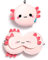 Adoramals Relaxeazzz Maddie der Axolotl Reisekissen & Schlafmaske