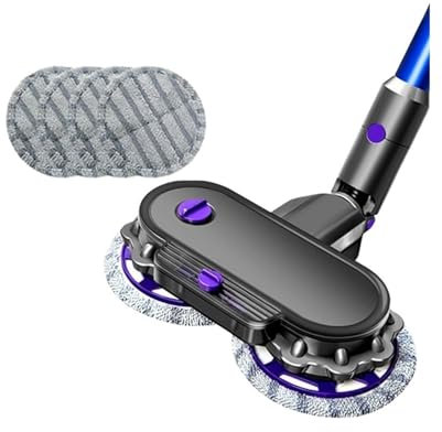 Tête de vadrouille de nettoyage électrique. Compatible avec Dyson V7 V8 V10 V11. Pièces d'aspirateur, tête de vadrouille humide et sèche avec réservoir d'eau