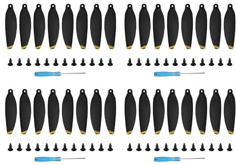 32x/16x Propellers For DJI Mini 2 SE/Mini 2 / Mini SE Replacement 4726 FM Prop Blades Low noise Wings for Drone Accessories Screws & Screwdrivers Colour Tips (32x Gold Tip)