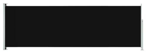 Store Latéral, Brise-Vue Paravent Extérieur Pare-Soleil Auvent latéral rétractable de Patio 200x600 cm Noir