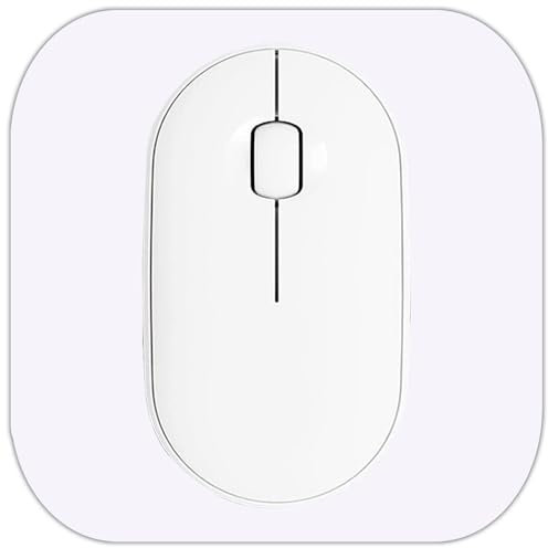 Mini-Mauspad, 15,2 x 15,2 cm, wasserdicht, rutschfeste Gummiunterseite, für Laptop, Tastaturablage, kabellose Maus, Zuhause, Büro, Reisen (weiß)